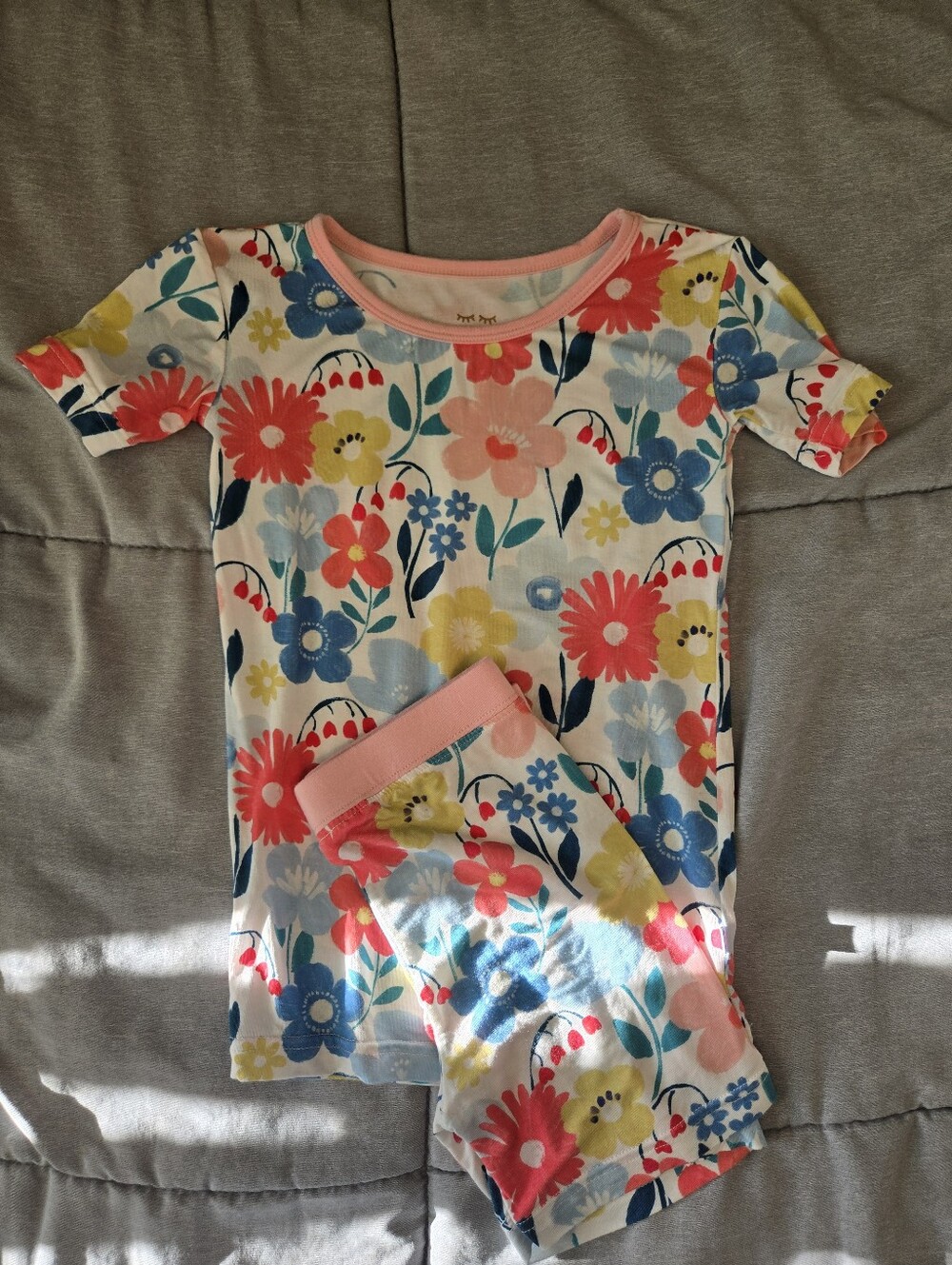 Little Sleepies Toddler Girl Shorts Pajama Set - size 4T